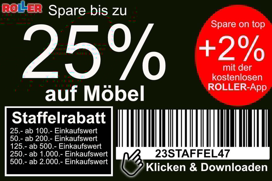 Einfach draufklicken, den Barcode downloaden und dann an der Kasse scannen lassen. So einfach geht's!