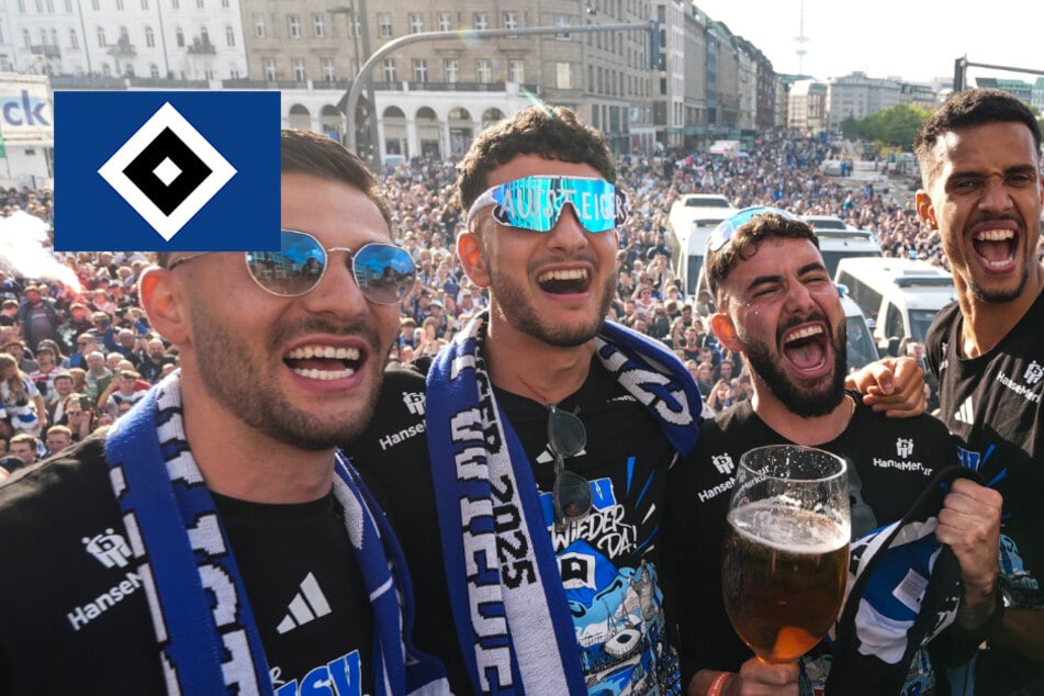 "Nie mehr zweite Liga": HSV feiert Aufstiegsparty mit knapp 100.000 Fans