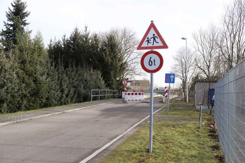 Die Brücke über die Pleiße in Kotteritz ist ab dem 27. Januar komplett gesperrt.