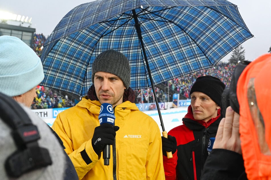 Erik Lesser (37, r.) und Arnd Peiffer (38) sind beide als Biathlon-Experten für das Erste tätig. Aber wie lange noch?