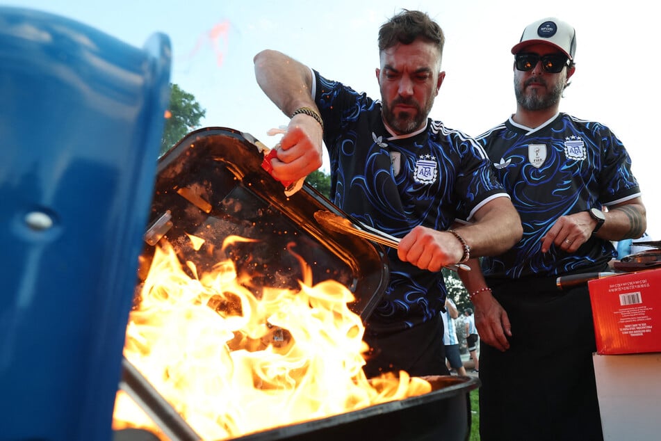 Kansas City has been flooded with Argentine soccer fans as the national team begins their World Cup defense in the midwestern city.