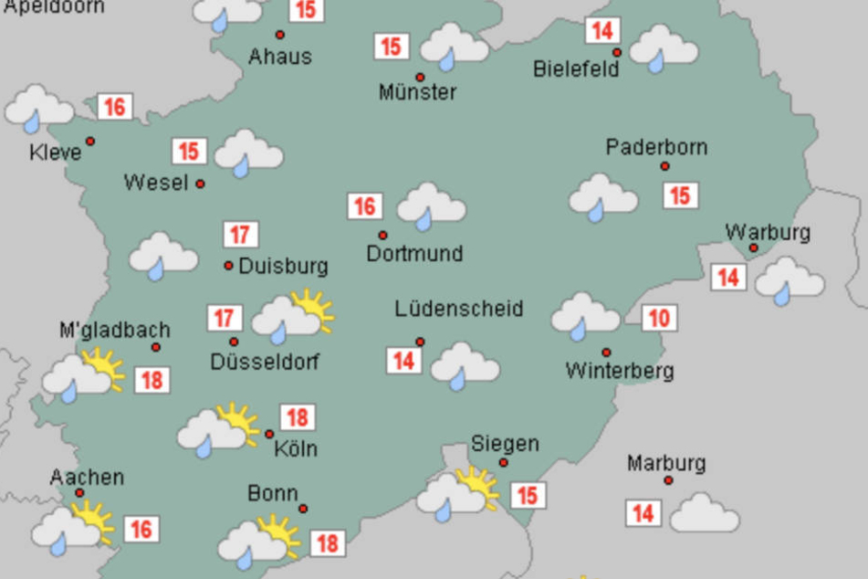 In den nächsten Tagen wird es in NRW nass, aber mild!
