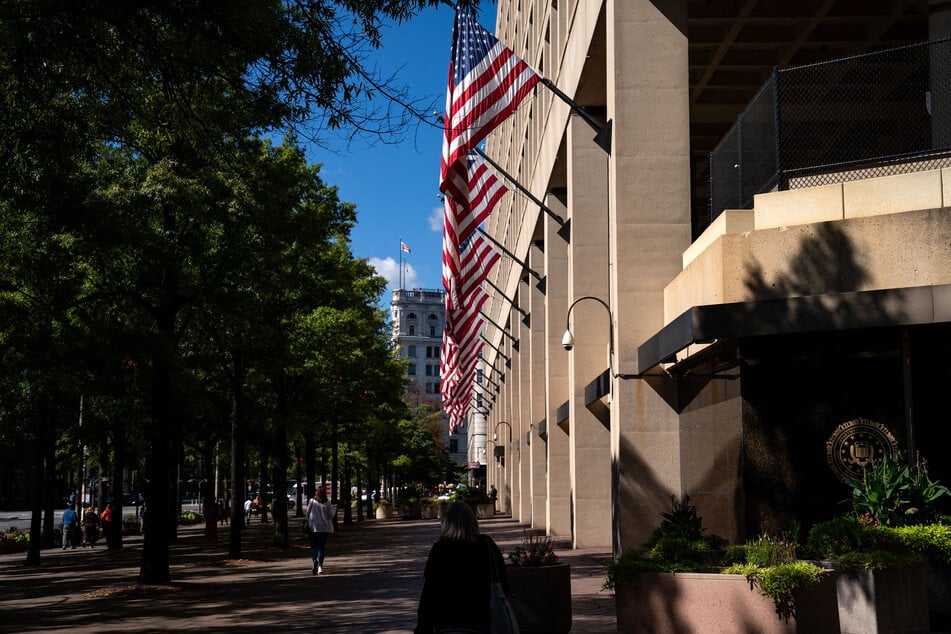 The J. Edgar Hoover building, Federal Bureau of Investigation (FBI) headquarters, is seen on October 8, 2024 in Washington, DC.