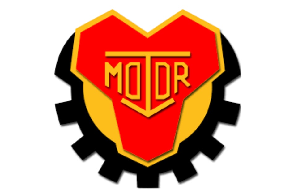 Das ist das Logo von der Sportgemeinschaft Motor Dresden-Trachenberge.