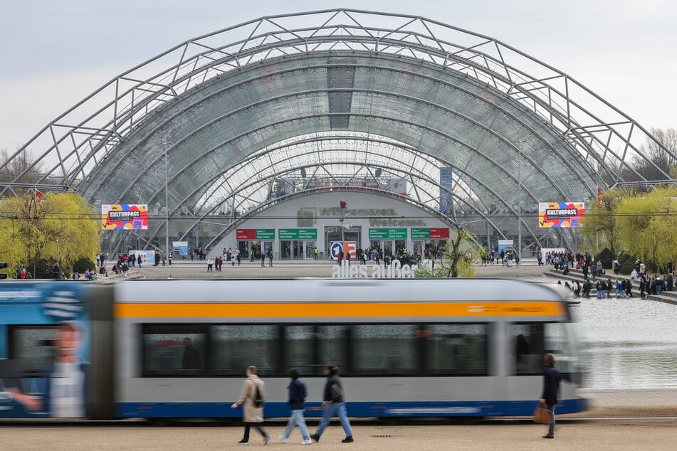 Bei der Leipziger Messe GmbH wird gestreikt. (Archivbild)