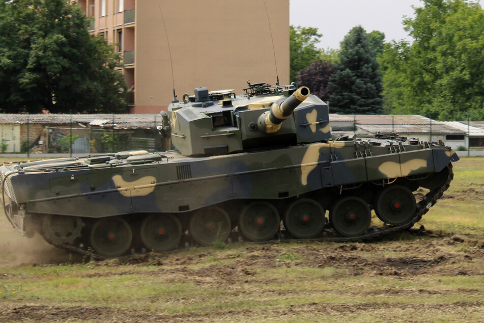 Ein Panzer des Typs Leopard 2 A4.
