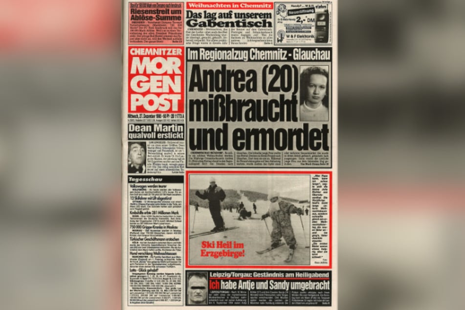 So titelte die Chemnitzer Morgenpost den Sex-Mord vor 25 Jahren.
