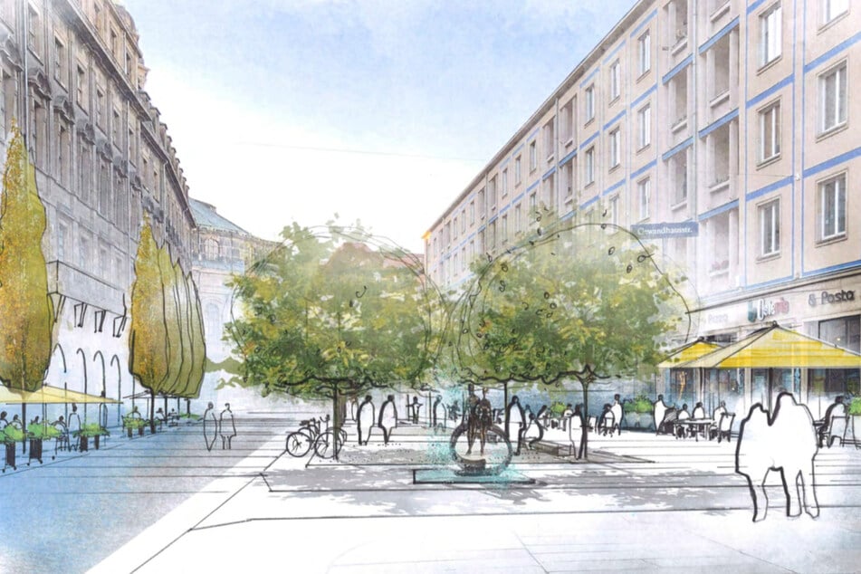 Auf der Kreuzstraße könnte ein Fußgänger-Paradies entstehen.