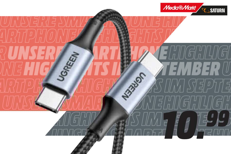 Ugreen-USB Kabel USB-C auf USB-C PD 100 Watt für 10,99 Euro.