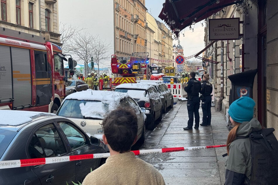 Die Louisenstraße wurde vorübergehend voll gesperrt.