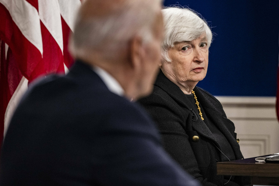 Treasury Secretary Janet Yellen joins President Biden to speak on the potential damage that could be done to the US economy if the government defaults on its debt.