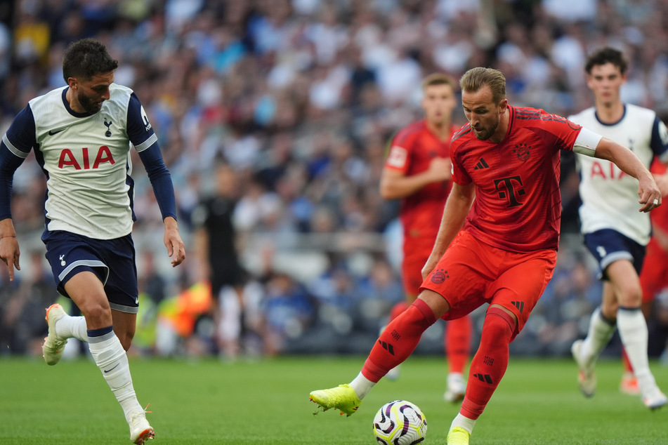 Der englische Bayern-Torjäger Harry Kane wurde 10 Minuten vor Schluss gegen seinen ehemaligen Verein eingewechselt.