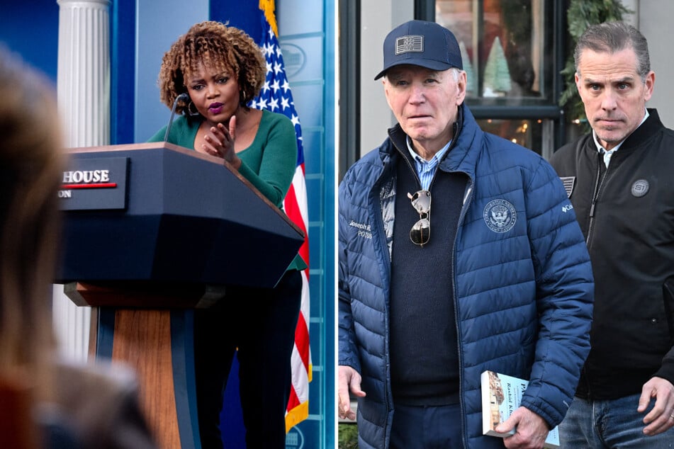 White House Press Secretary Karine Jean-Pierre defended President Joe Biden's decision to issue a full pardon to his son, Hunter.