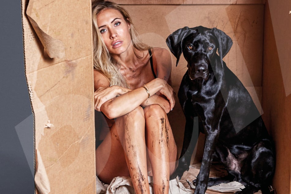 Alena Gerber und ihr Hund unterstützen PETA: "Tiere sind keine Weihnachtsgeschenke!"