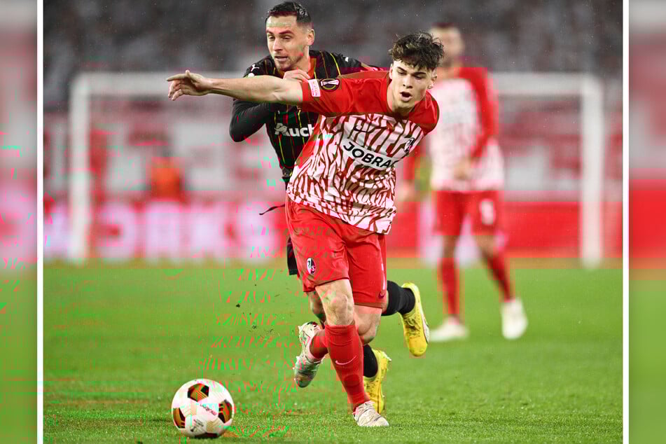 Noah Weißhaupt (24, v.) wechselt vom SC Freiburg auf Leihbasis zu Hannover 96.