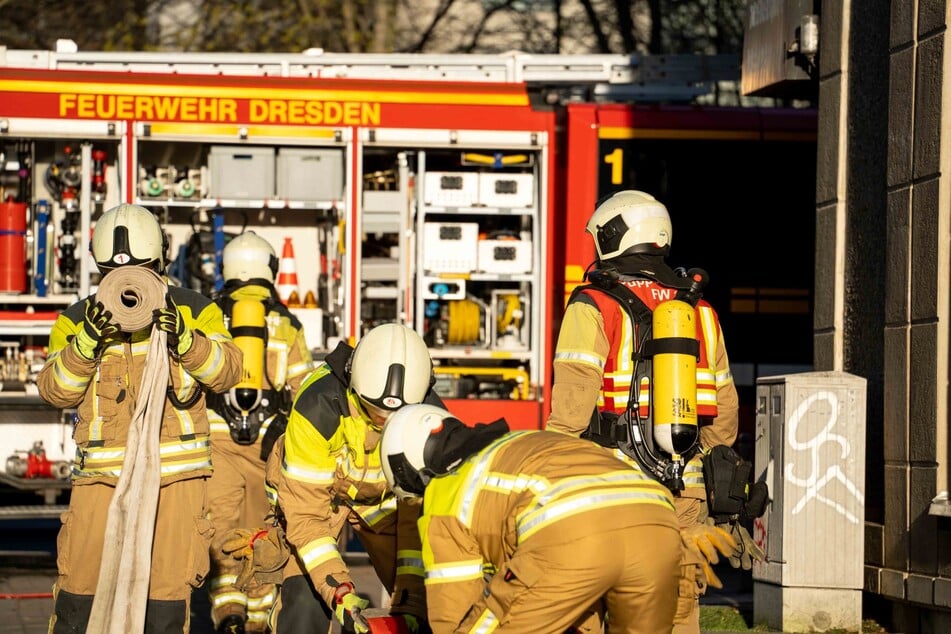 In der Dresdner Innenstadt kam es am Freitagabend zu einem Brand.
