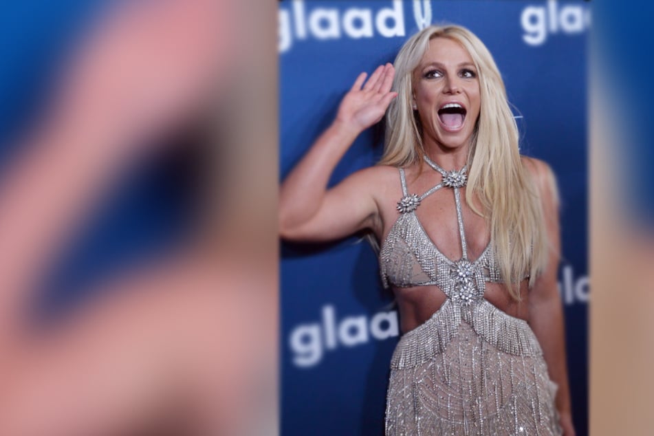 Britney Spears attends the GLAAD Media Awards in Beverly Hills, California on April 12, 2018.