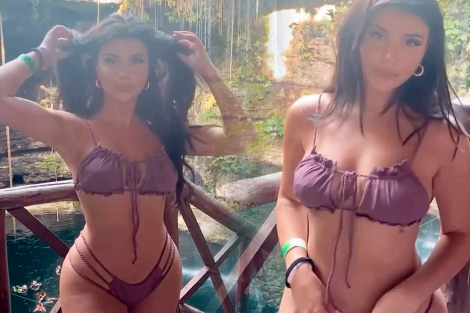 Influencerin postet heißes Bikini-Video, doch sie begeht entscheidenden Fehler