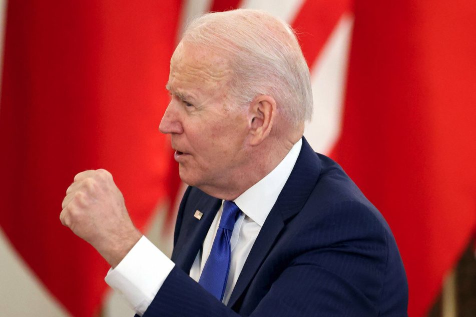 President Joe Biden delivered a speech at Warsaw's Royal Castle on Saturday evening, local time.