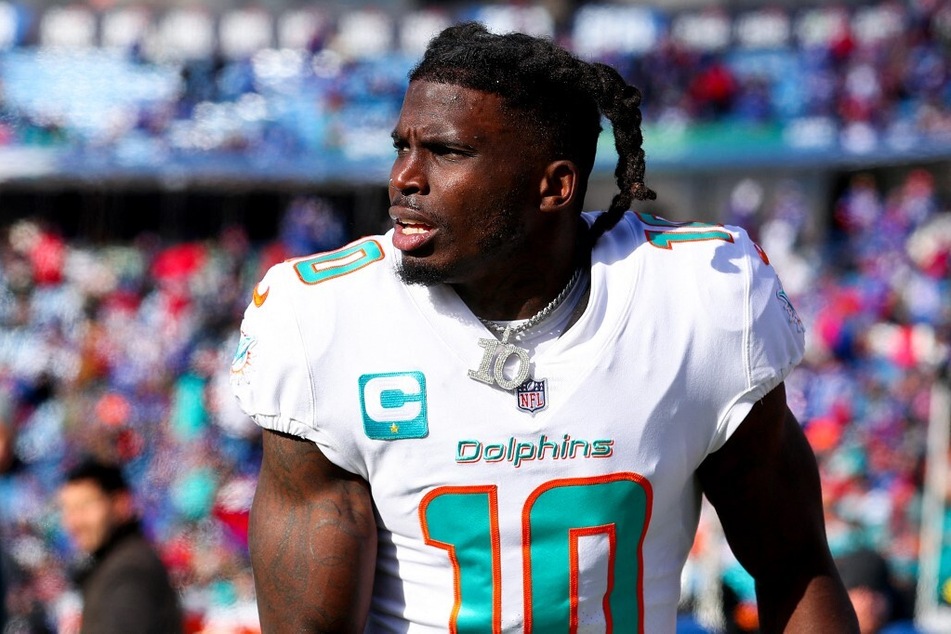 Tyreek Hill of the Kansas City Chiefs (10) during the first half of the Pro  Bowl NFL football game, Sunday, Feb. 6, 2022, in Las Vegas. (AP Photo/Rick  Scuteri Stock Photo - Alamy