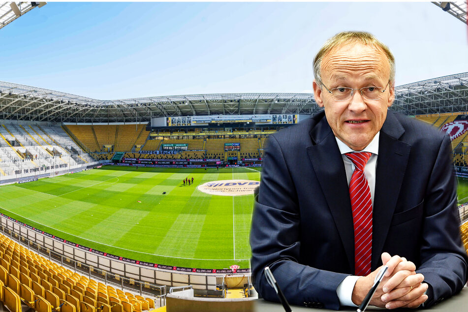 Das Rudolf-Harbig-Stadion ist schick, aber teuer in der Miete. Finanzbürgermeister Peter Lames (56, SPD) kann die neue Millionen-Vorlage erst in letzter Minute auf den Weg bringen.