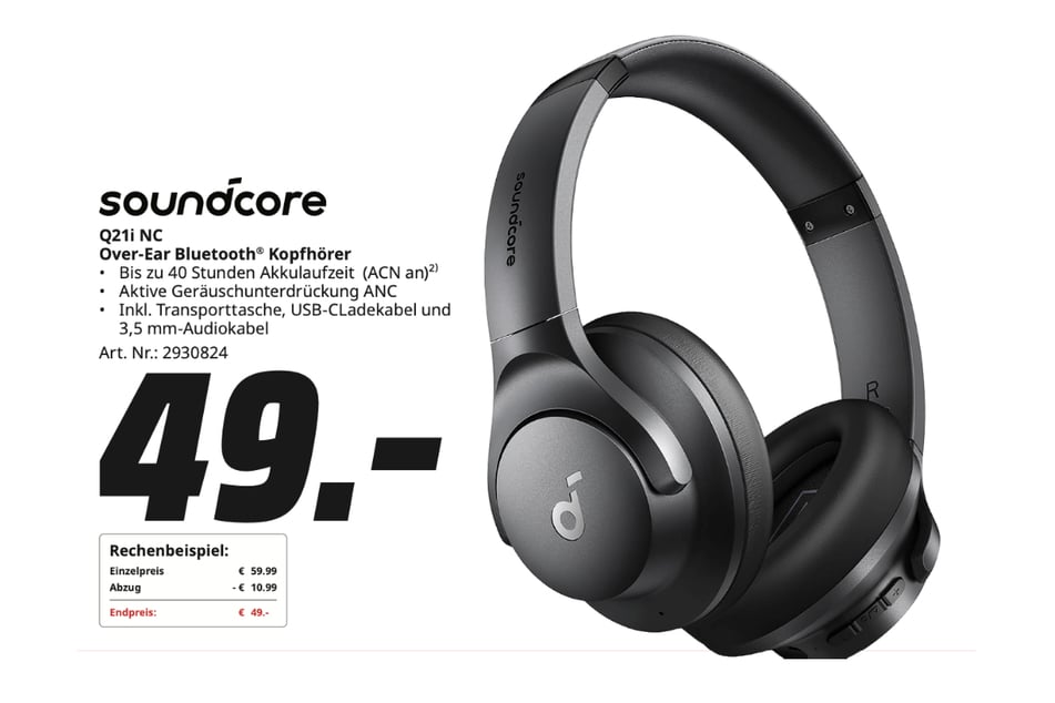 Soundcore-Kopfhörer Q21i NC für 49 Euro.