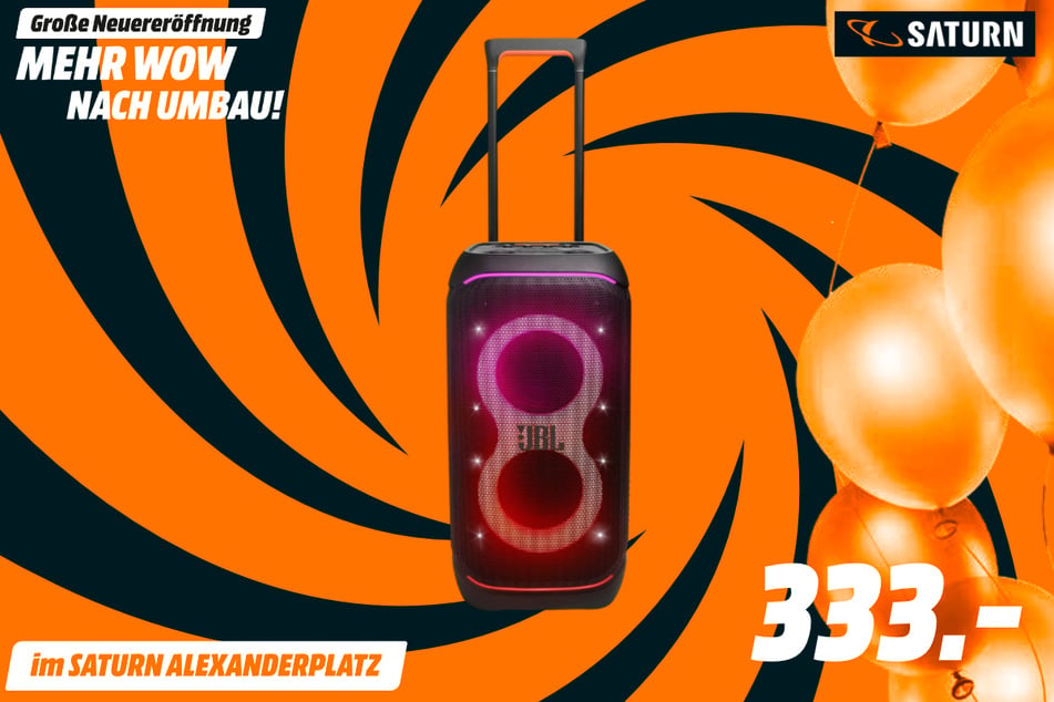 JBL-Partylautsprecher PartyBox Stage 320 für 333 Euro.