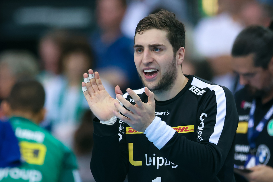 Leipzig-Torwart Domenico Ebner (29) stellte sich dem SCM erfolgreich in den Weg und wurde zum entscheidenden Faktor für den Punktgewinn in einem scheinbar verlorenen Spiel.