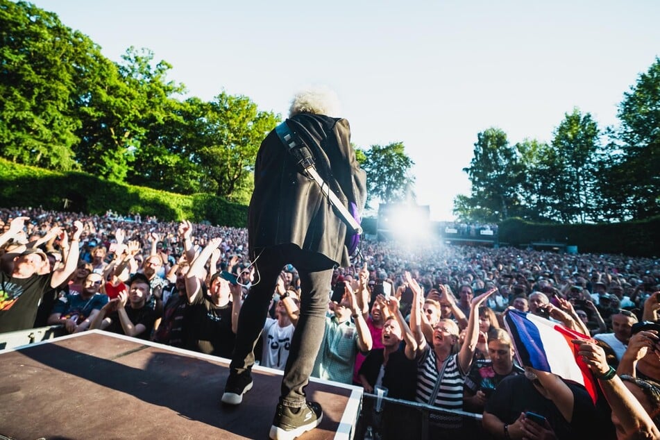 Etwa 100.000 Menschen besuchen jedes Jahr das "Stadtpark Open Air". Die meisten Konzerte sind ausverkauft – wie hier das Konzert von "Toto" im Juni 2024.