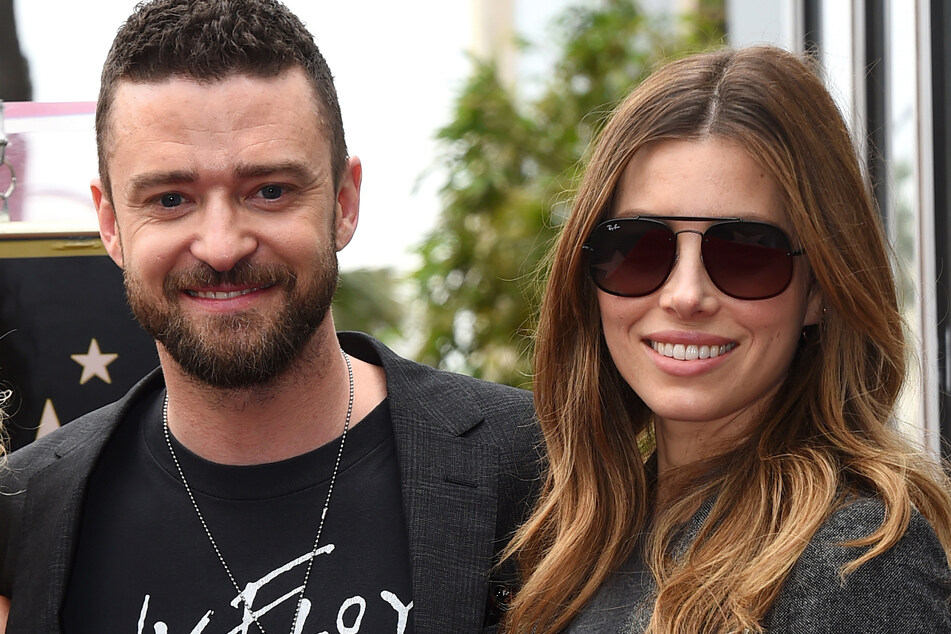 Justin Timberlake (40, l) und seine Frau Jessica Biel (38) sind seit acht Jahren miteinander verheiratet.
