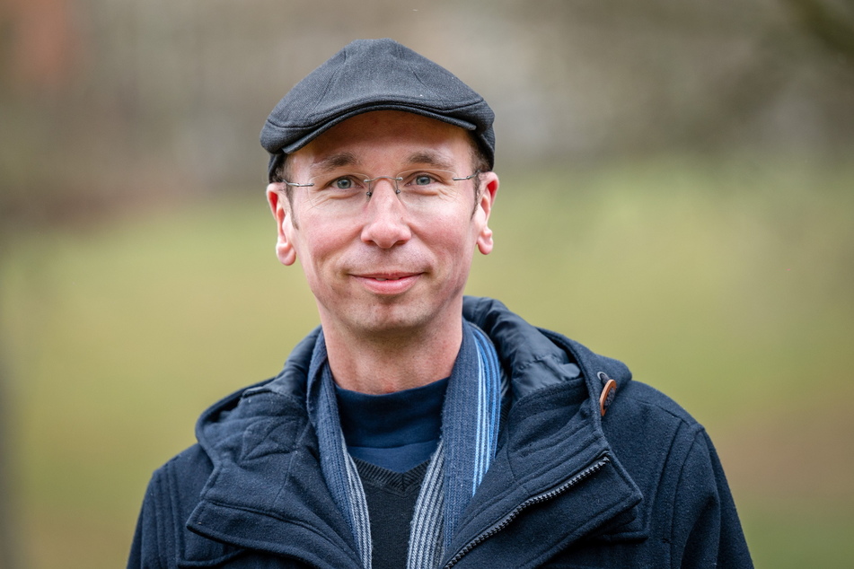 Heimatforscher und Landschaftsarchitekt Norbert Engst (40) kennt sich im Heckert-Gebiet bestens aus.