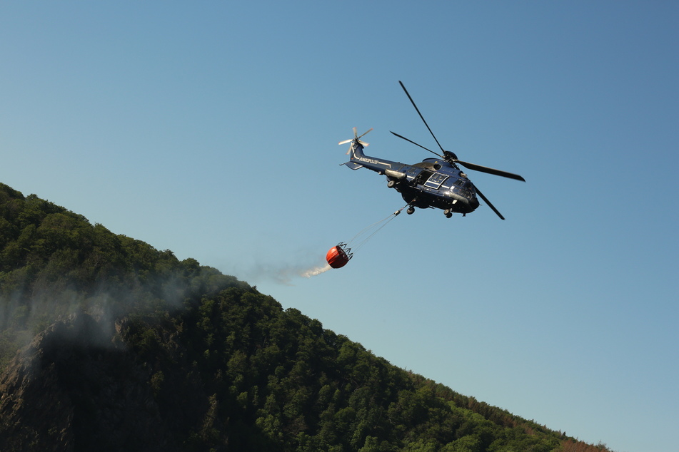 Anfang Juni vergangenen Jahres hatte es einen Waldbrand im Bodetal in Sachsen-Anhalt gegeben. Zwei Tage haben die Einsatzkräfte gebraucht, ehe es vollständig gelöscht war. (Archivbild)