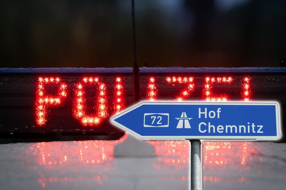 Unfall A72: Auto brennt nach Crash mit Leitplanke: Stau auf A72