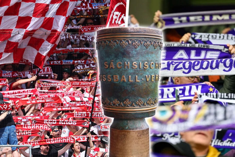 Die beiden Erzrivalen FSV Zwickau und FC Erzgebirge Aue kämpfen am heutigen Samstag um den Sachsenpokal.