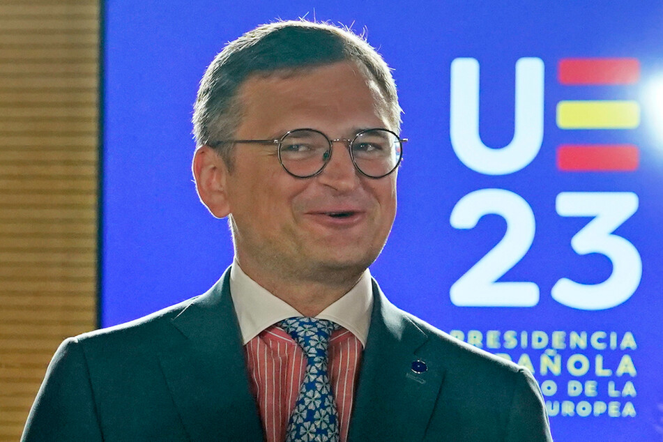 Außenminister Dmytro Kuleba (42) während des Treffens der EU-Außenminister im spanischen Toledo.