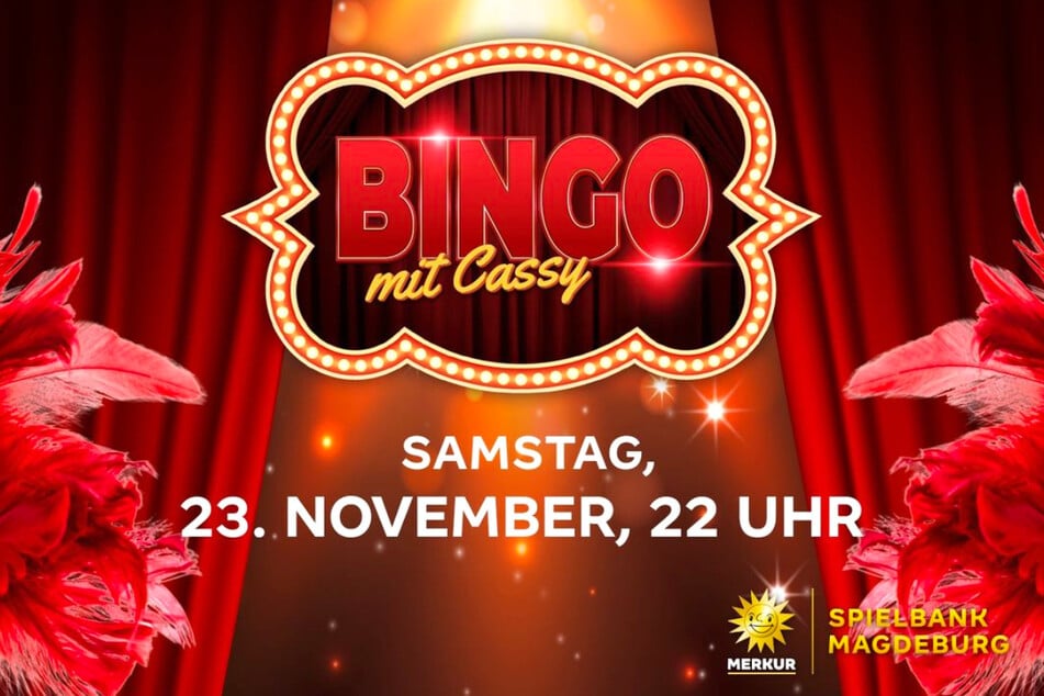 Am Samstag (23.11.) findet Bingo mit Cassy in Magdeburg statt.