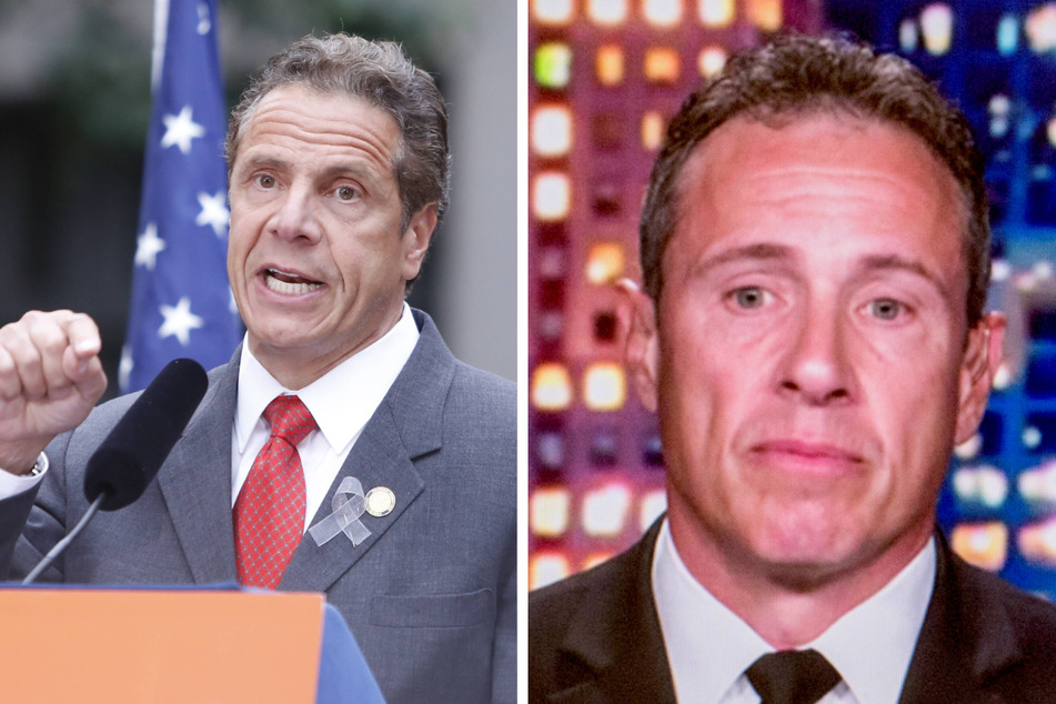 Chris Cuomo (r.) was terminated from CNN after "additional information" came to light with regard to advising his brother Andrew Cuomo (l.) amid the former governors' sexual harassment scandal.