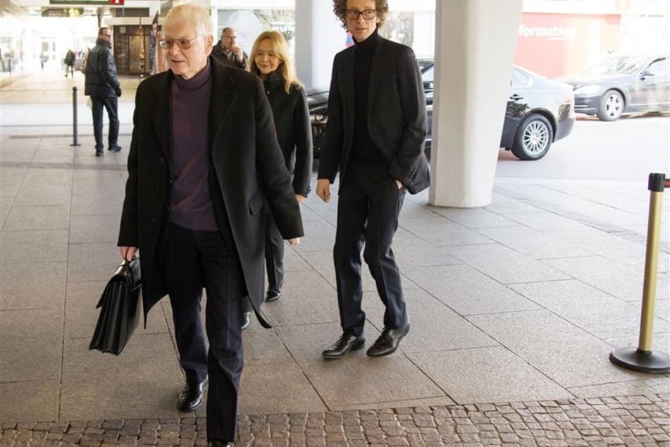 Anton Schlecker mit seinen Kindern Meike und Lars.