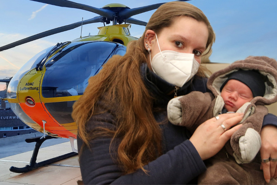 Auf dem Weg in die Klinik: Baby kommt noch im Rettungshubschrauber zur Welt!