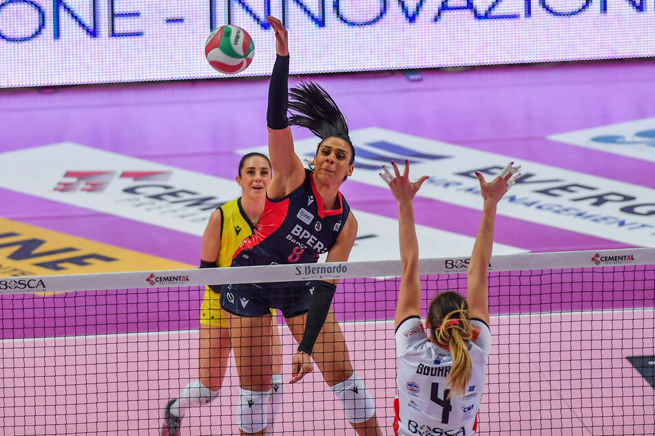 Ana Paula Borgo (M.) spielte ihre letzte Profi-Saison in Italien bei Volley Bergamo.