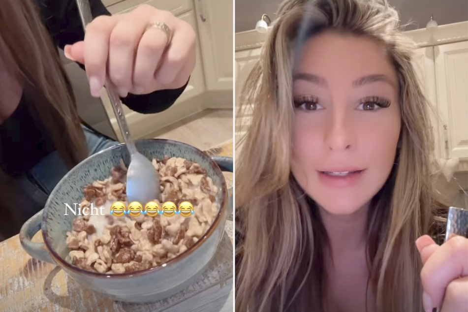 Reality-TV-Sternchen Juliette Lau (22) frühstückt nicht nur süße Cornflakes ...