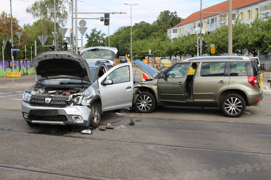 Kreuzungs-Crash im Leipziger Westen
