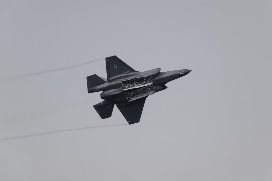 A Lockheed Martin F-35 multirole combat aircraft of the US Air Force performs at the "Airpower 24" air show in Zeltweg, Austria, on September 6, 2024.