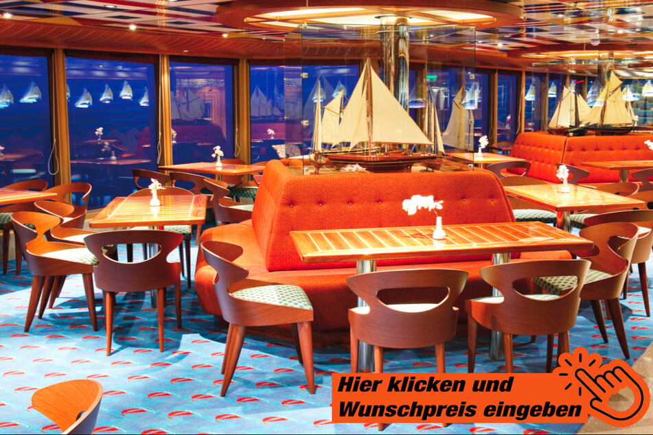 Vollpension an Bord im Buffetrestaurant ist bei Eurem Gebot inklusive.