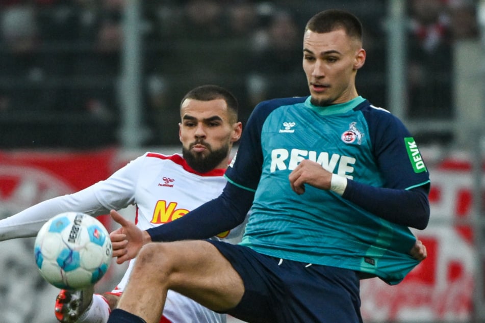 Kölns Top-Scorer Tim Lemperle (22) hat sich beim 1:0-Erfolg gegen Elversberg wohl erneut am Oberschenkel verletzt.