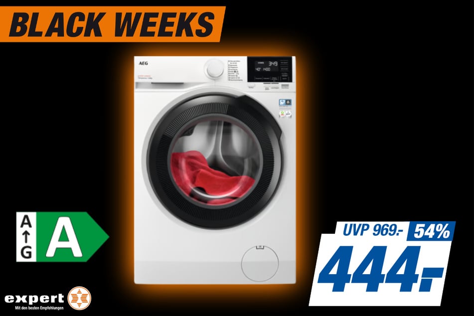 AEG-Waschmaschine LR6FL141EX
für 444 statt 969 Euro.
