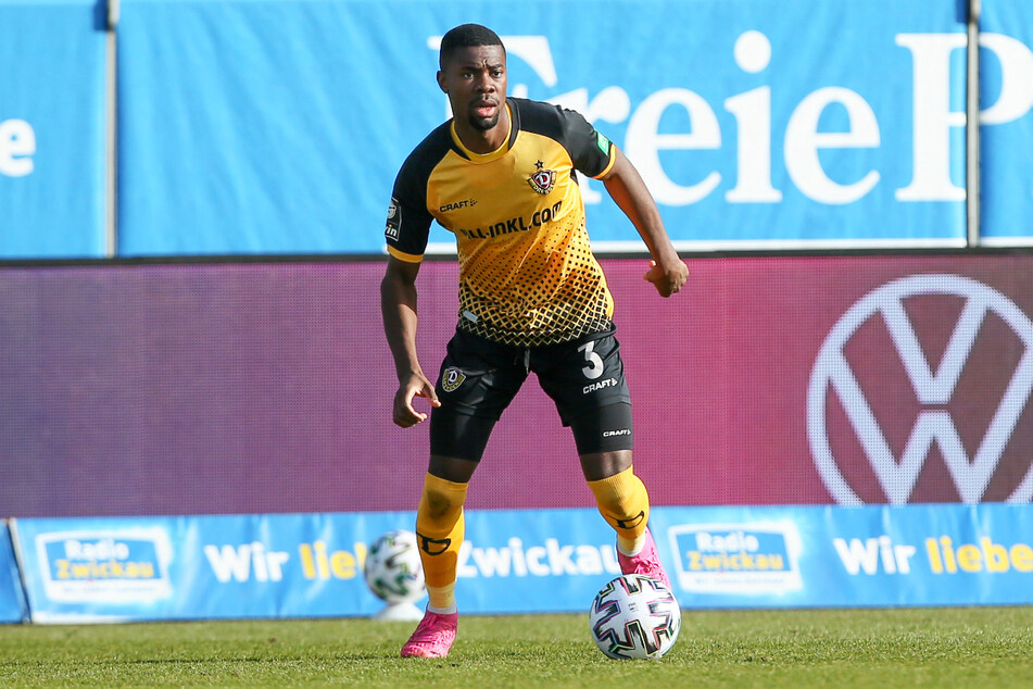 Leroy Kwadwo (24) kam für Dynamo Dresden zwölfmal zum Einsatz und trug seinen Teil zum Aufstieg in die 2. Bundesliga bei.