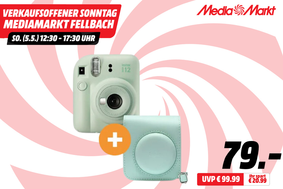 Fujifilm-Sofortbildkamera für 79 statt 99,99 Euro.