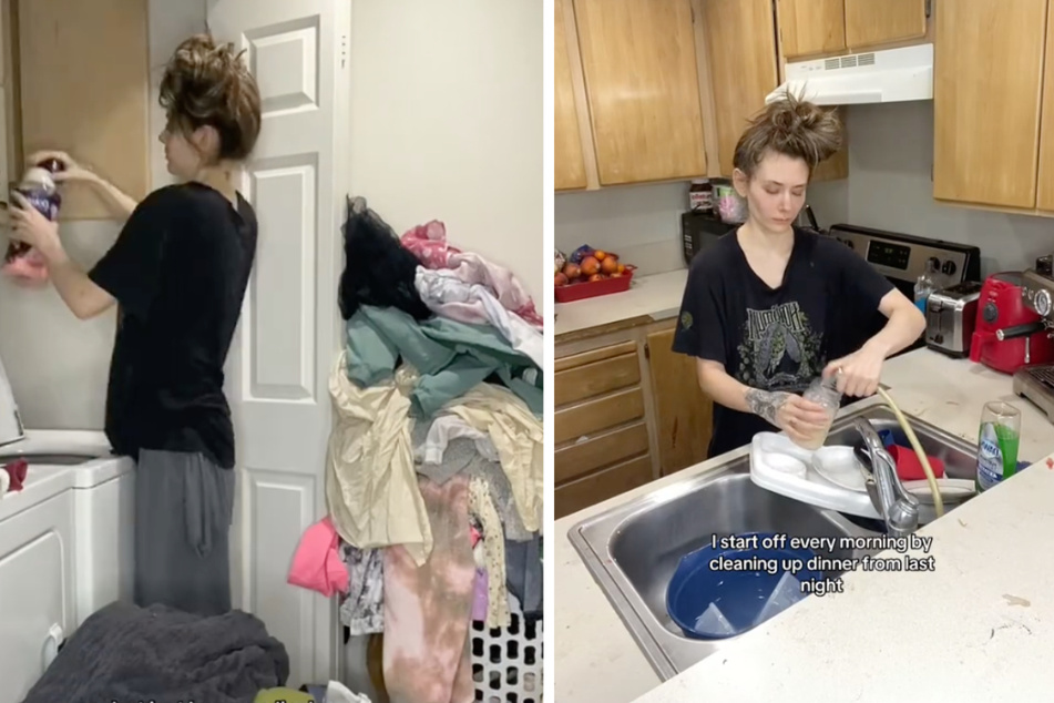 Wäscheberge wohin man sieht: Zweifach-Mama lässt Haushalt tagelang liegen