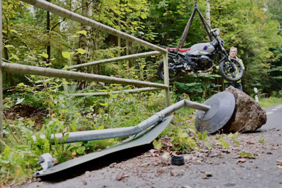 Die Maschine wurde abgeschleppt.